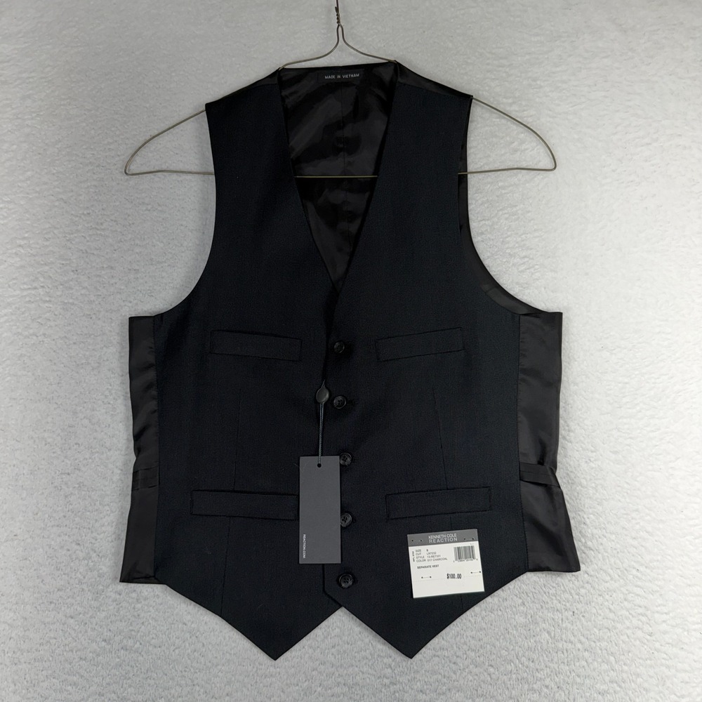 Kenneth Cole Reaction Mens Suit Separate Vest Grey Small 13-RE7331 NWT